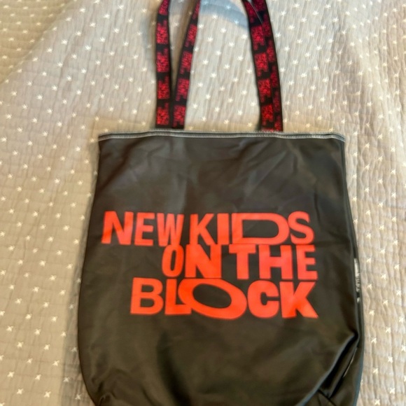 NKOTB Stylish Black and White Tote Bag - Picture 4 of 4